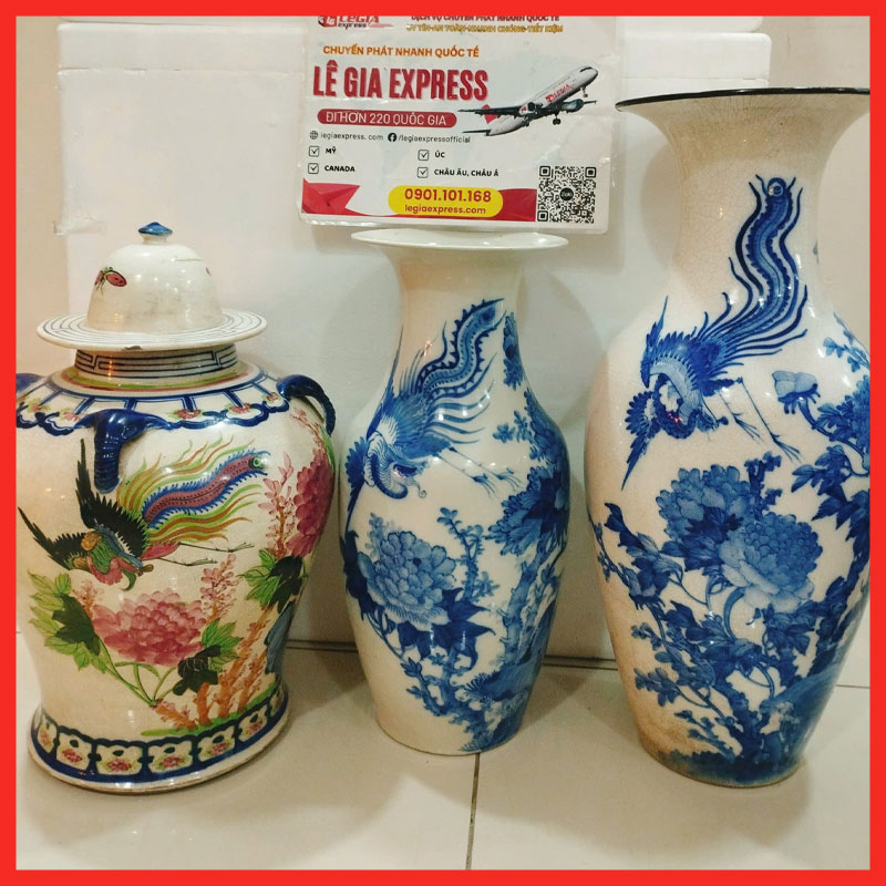 Gửi bình sứ để bàn dễ vỡ đi hoa kỳ